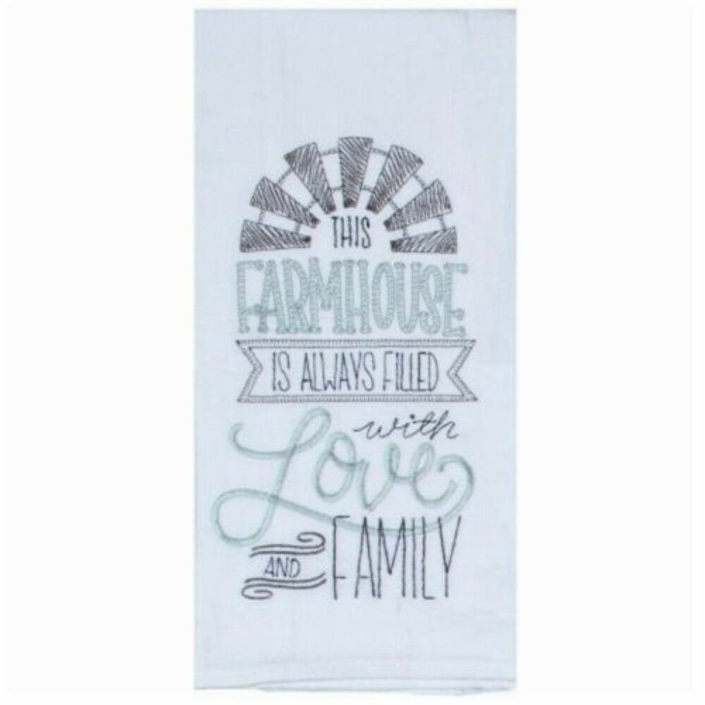 This FARMHOUSE is Always Filled with LOVE and FAMILY Cotton Flour Sack Towel